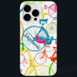 Padrão de Neon de Cor Brilhante de Bicicleta Moder<br><div class="desc">Cores Brilhantes em Bikes Vintage em um Estilo Moderno</div>