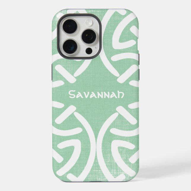 Padrão de nó celta qualquer iPhone personalizado p (Verso)