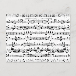 Padrão de Notas de Música de Folha de Piano Retroa