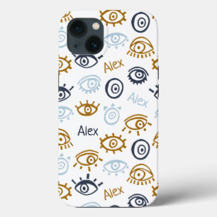 Padrão de Olhos de Mau Monogramas   Adicionar nom