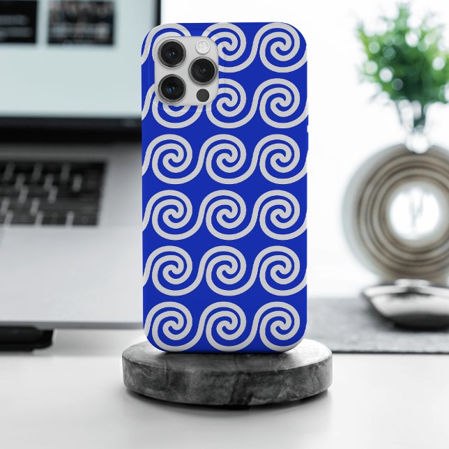 Padrão de Ondas da Chave Meandro Grega Azul (Criador carregado)