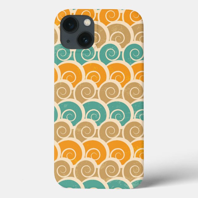 Padrão de Ondas de Aquarela (Verso)