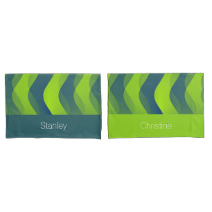 Padrão de ondas suaves - azul verde + suas ideias
