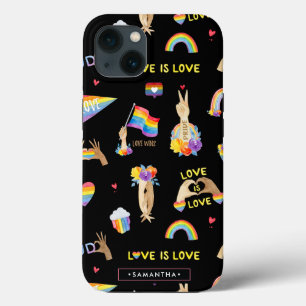 Padrão de Orgulho Arco-íris LGBTQ Monograma