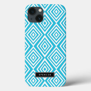 Padrão de Ouros Chic   Turquesa Personalizada