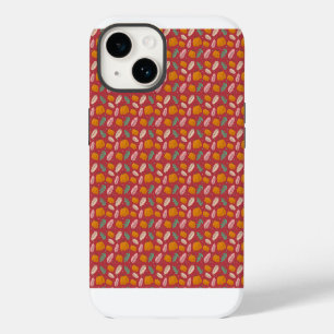 Padrão de outono - capas de iphone vermelha de lar
