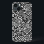 Padrão de Paisley Da Vintagem Preta E Branca 2<br><div class="desc">Elegante padrão uniforme de vinheta preto e branco. O design está disponível noutros produtos e pode ser solicitado em qualquer produto oferecido pelo zazzle.</div>