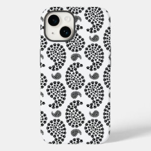Padrão de Paisley de Impressão de Pata Preta e Bra