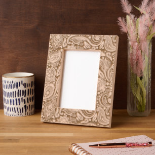 Padrão de Paisley Floral da Vintagem Branca