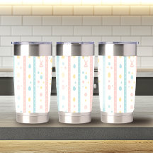 Padrão de Páscoa moderno - Tumbler térmico 20oz