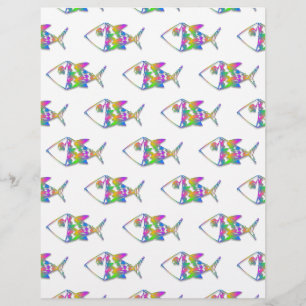 Padrão de Peixe abstrato