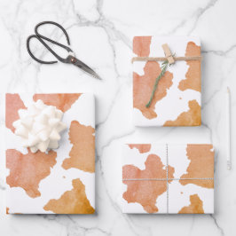 Padrão de Pele de Vaca de Aquarela