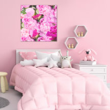 Padrão de Peônias Rosa