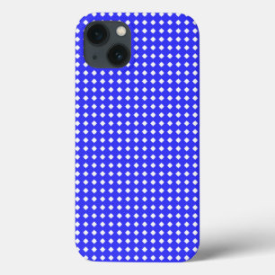 Padrão de Pequenos Diamantes Quadrados Azul Cobalt