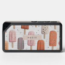 Padrão de picolé de cor personalizada monograma