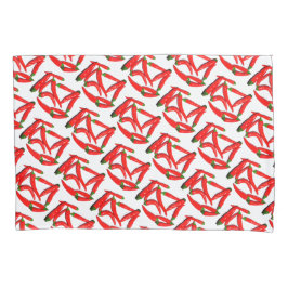 Padrão de Pimentos de Chili Vermelho Quente Amarel