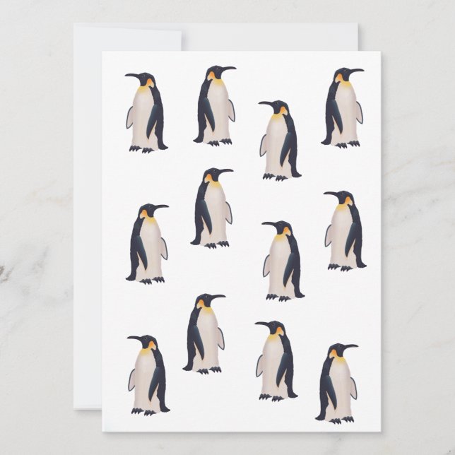 Padrão de pinguins bonitos (Frente)