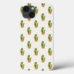 Padrão de Ponto de Polk Cactus e Suculentos