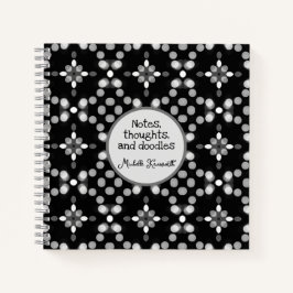 Padrão de pontos de boque monocromático abstrato