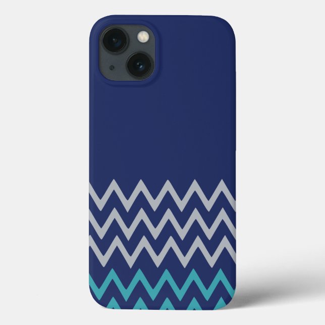 Padrão de pré-disquete zigzag zag zag azul (Verso)