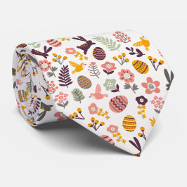 Padrão de Primavera de Páscoa de Floral | Gravata