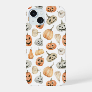 Padrão de Pumpkin de Aquarela Divertida