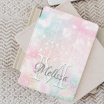Padrão de registro Bonito de brilho rosa<br><div class="desc">Personalize facilmente este padrão bonito de brilho do boque rosa com seu nome personalizado e/ou monograma.</div>