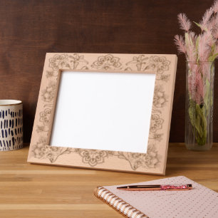 Padrão de Renda Motivo Floral Paisagem Tamanho 25x