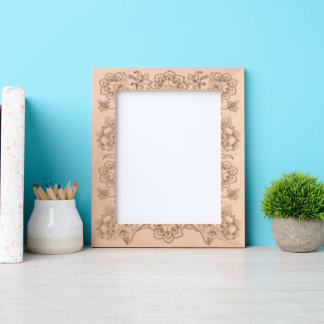 Padrão de Renda Motivo Floral Tamanho Portrait 8"x