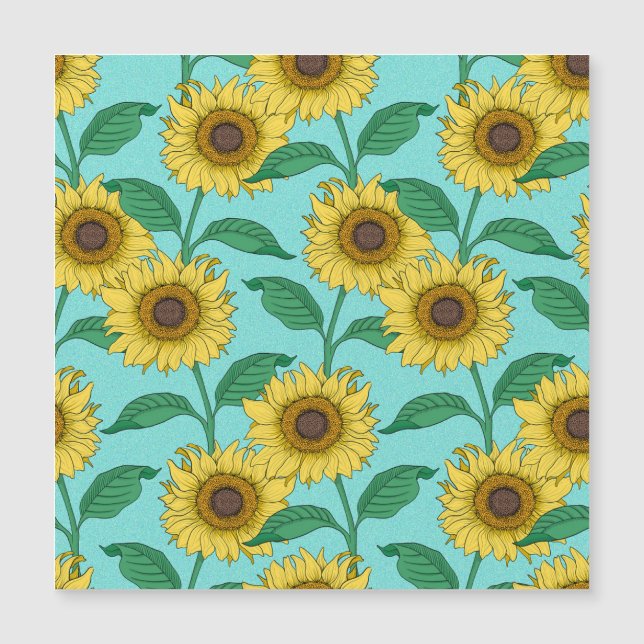 Padrão de repetição da imagem de girassol (Frente)