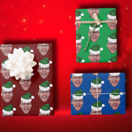 Padrão de Repetição de Foto do Pai Natal Personali