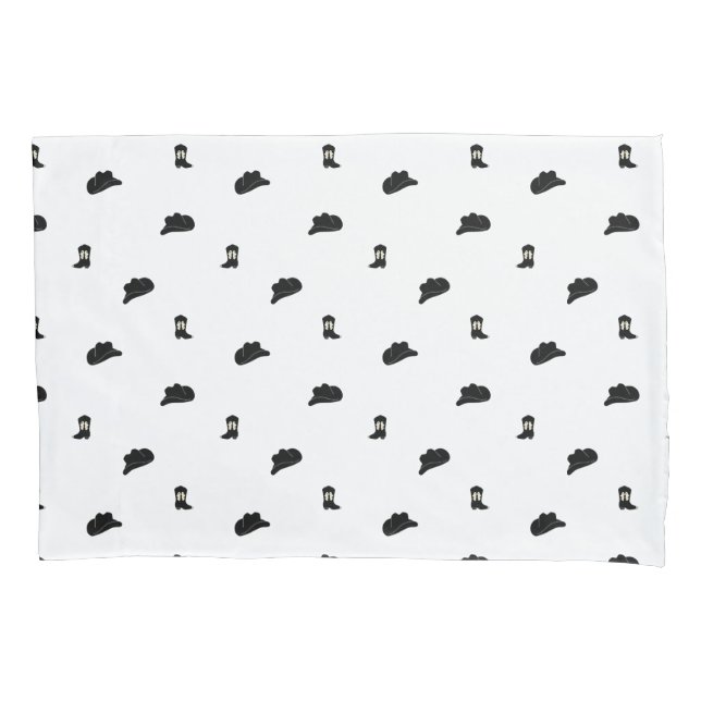 Padrão de Rodeio Minimalista Negro e Branco (Frente)