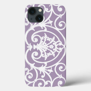 Padrão de rolagem de lavanda capas de iphone de ga