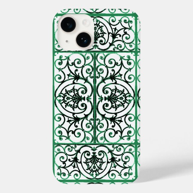 Padrão de rolagem verde e branco (Verso)