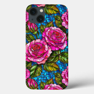 Padrão de Rosa Vintage em Mosaico