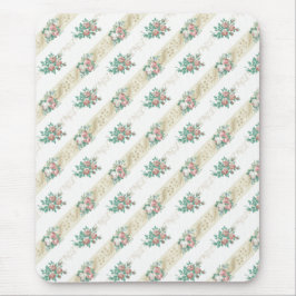 Padrão de Rosa Vintage - Mousepad