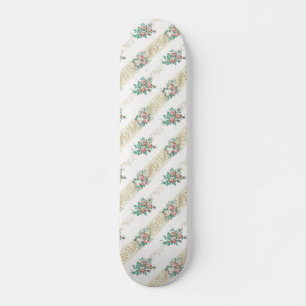 Padrão de Rosa Vintage - Skateboard
