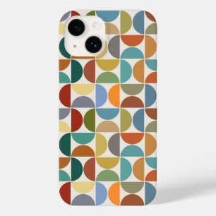 Padrão de Semicírculos MCM Colorido em Creme