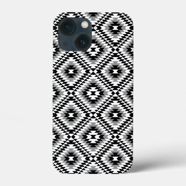 Padrão de Símbolo Aztec Estilizado BW+Cinza (Verso)
