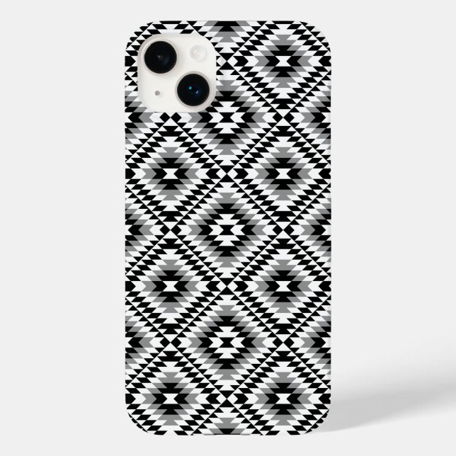 Padrão de Símbolo Aztec Estilizado BW+Cinza (Verso)