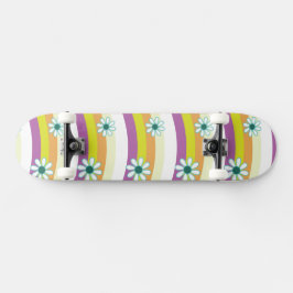 Padrão de skate Floral do Groovy