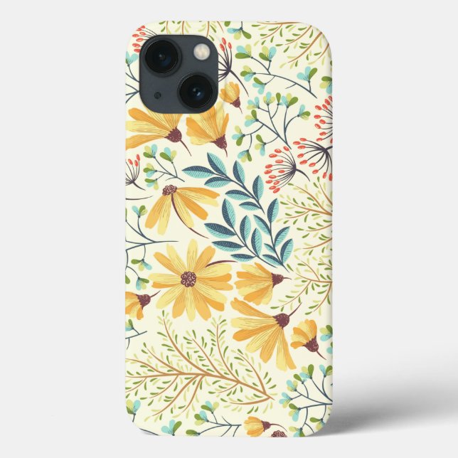 Padrão de superfície floral - Papel de parede Abst (Verso)