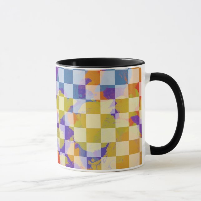 padrão de tabuleiro de xadrez em caneca (Direita)
