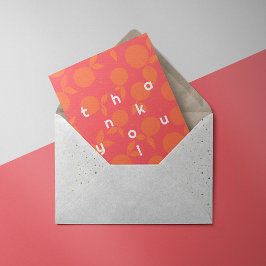 Padrão de tangerina - Cartões de agradecimentos ro