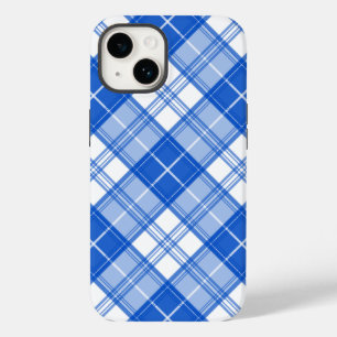 Padrão de Tartan Branco Azul Escuro yxm0uat9 na di