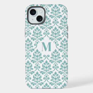 Padrão de Teal Feuille Damask (Personalizado)