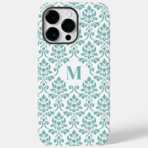 Padrão de Teal Feuille Damask (Personalizado)