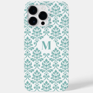 Padrão de Teal Feuille Damask (Personalizado)