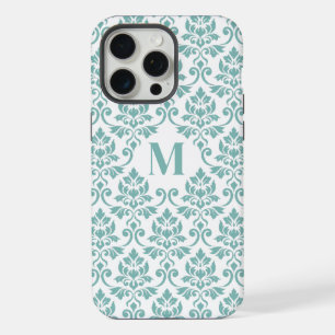 Padrão de Teal Feuille Damask (Personalizado)