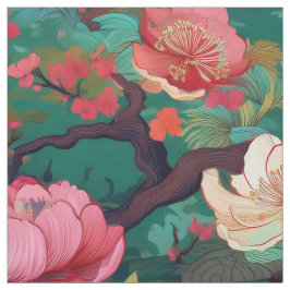 Padrão de tecido de colônias teares estilo Kimono